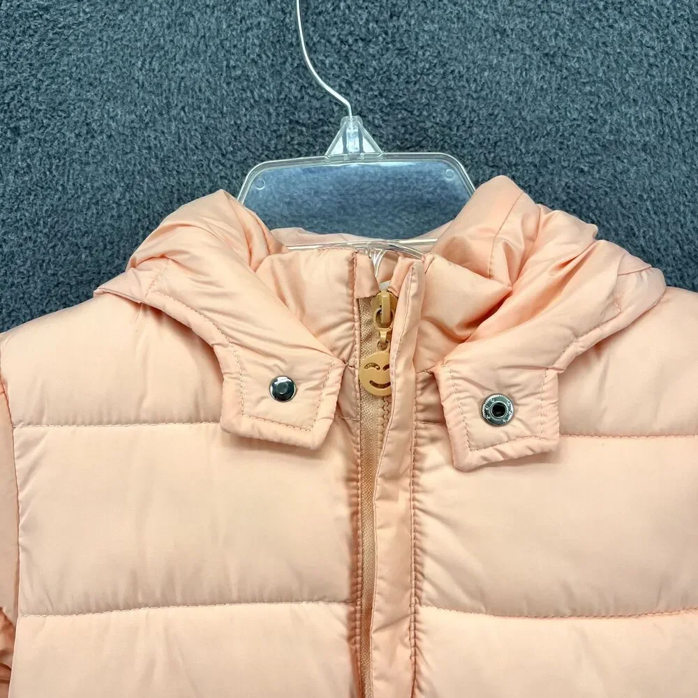 YGM Kids Puffer Bunting Bunny Hooded Winter Snow Suit Infants 9 Salmon‎